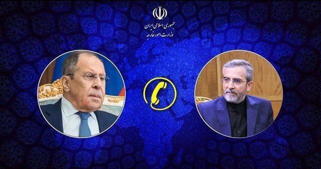 وزیر خارجہ ایران باقری اور لاوروف کی مشاور
