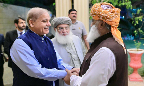 Shehbaz asks ex-ally Fazl to join ruling coalition