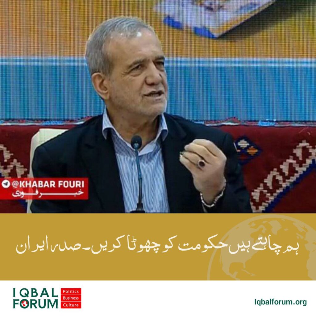 ہم حکومت کو چھوٹا کرنا چاہتے ہیں۔