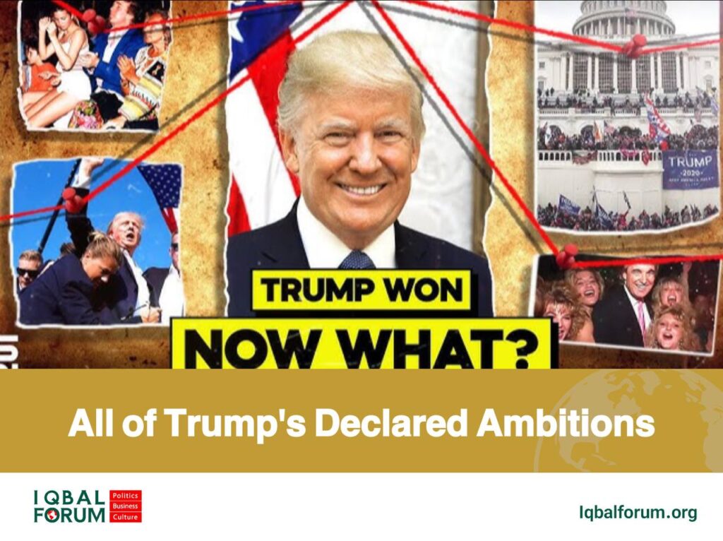 All of Trump’s Declared Ambitions