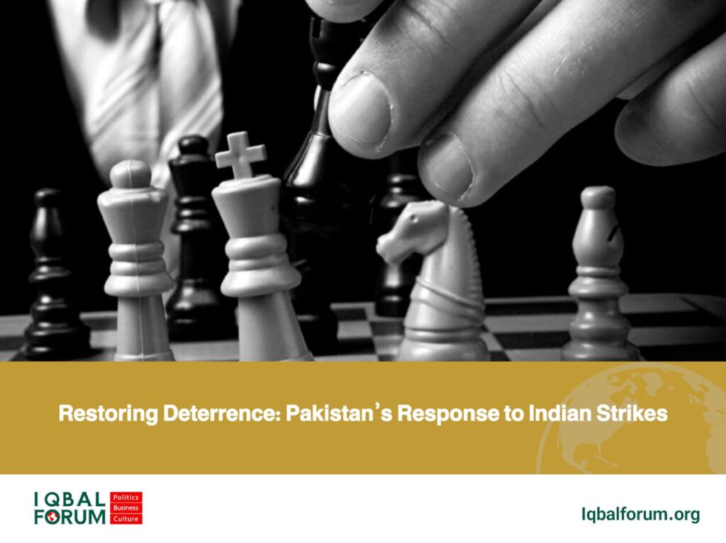 Restoring Deterrence: Pakistan’s Response to Indian Strikes