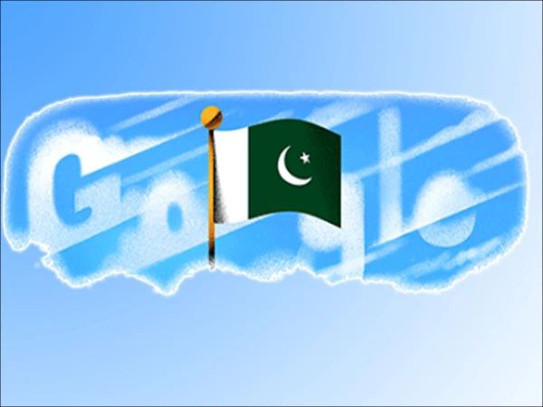 لوگوی گوگل با مزین شدن به پرچم پاکستان تغییر یافت