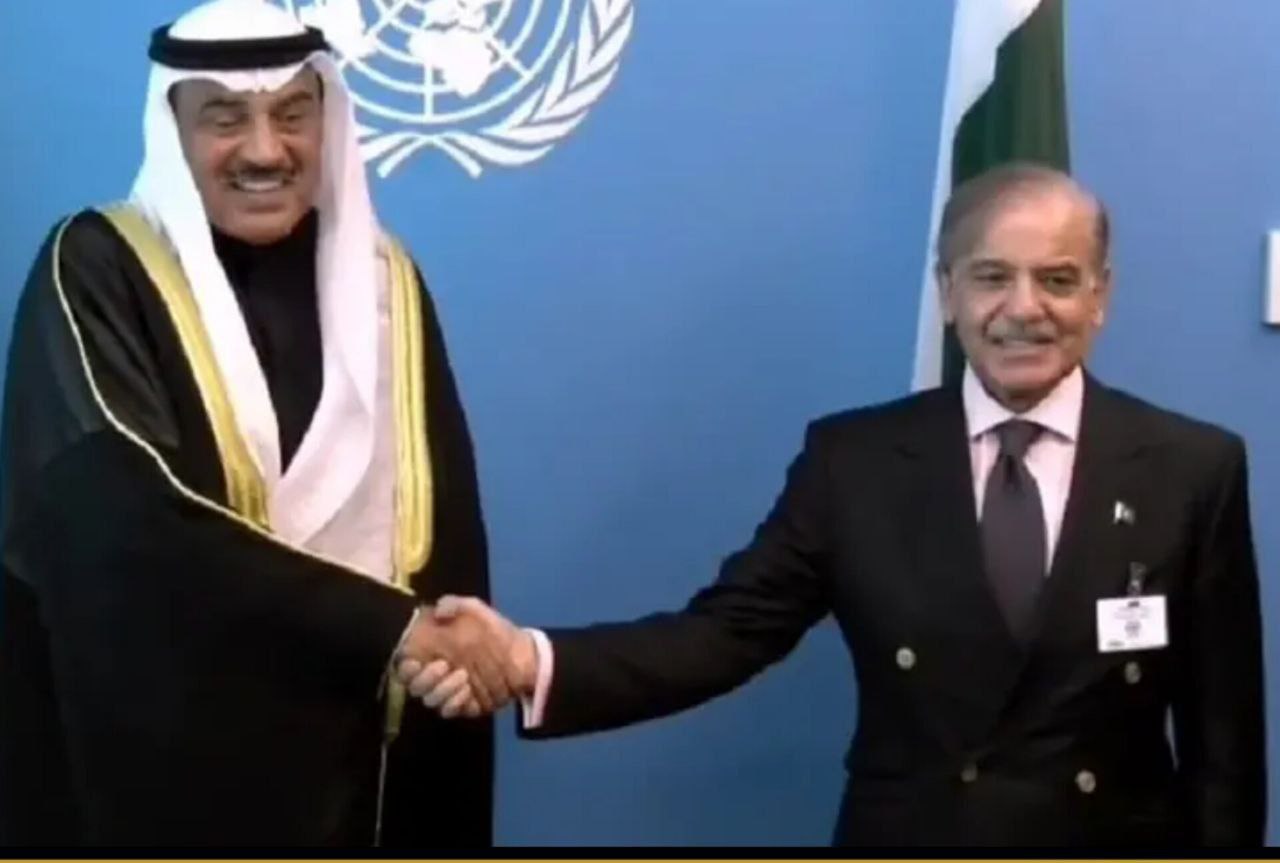 دیدار شهباز شریف با ولیعهد کویت؛ گفتگو درباره وضعیت خاورمیانه و امور بین‌المللی
