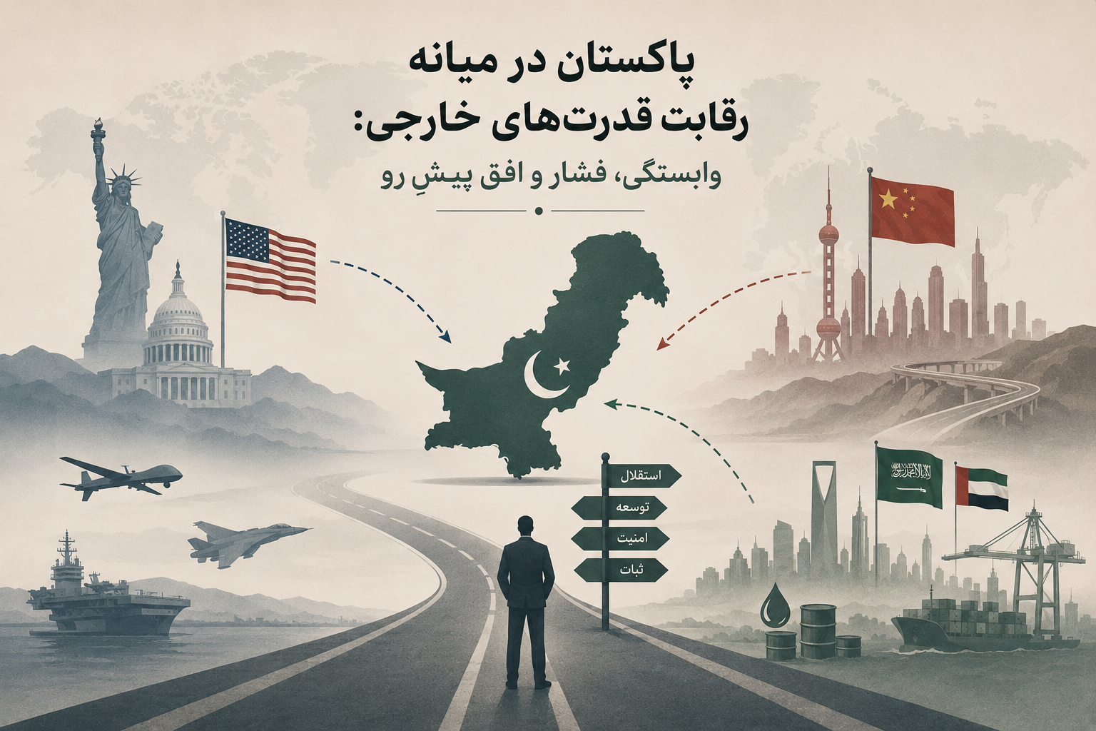 پاکستان در میانه رقابت قدرت‌های خارجی: وابستگی، فشار و افق پیشِ رو