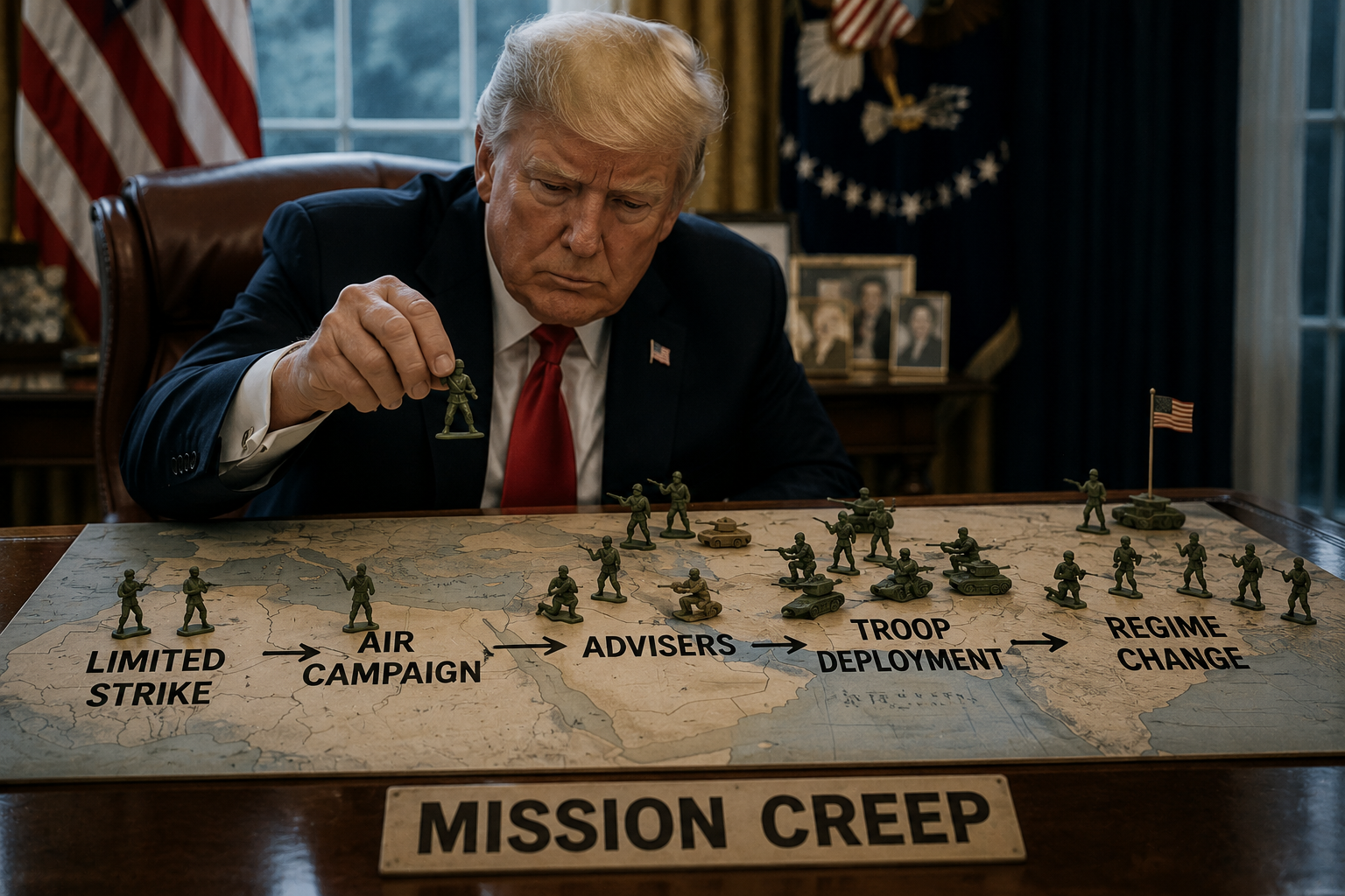 Donald Trump is learning first-hand about the perils of mission creep.
