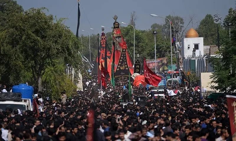 رصد پهپادی عزاداری های محرم در اسلام‌آباد