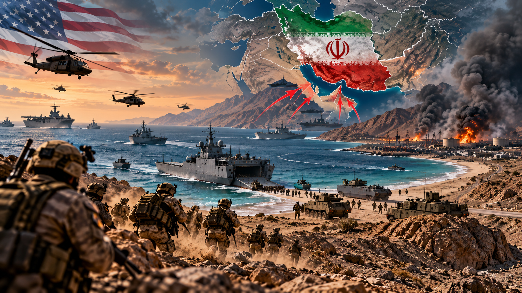 ایران پر زمینی حملے کی تیاری مکمل