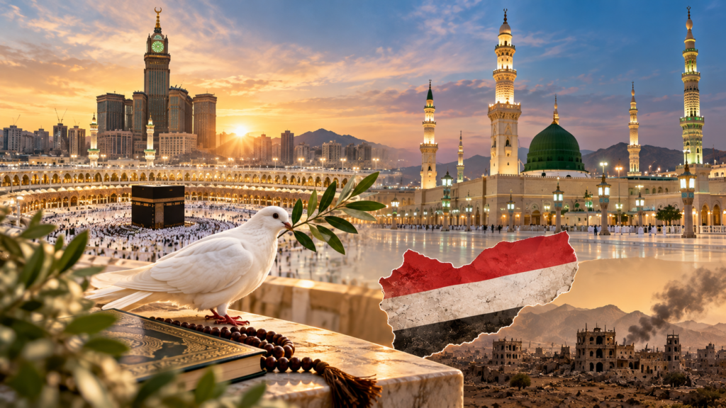 Peace around the holy mosques